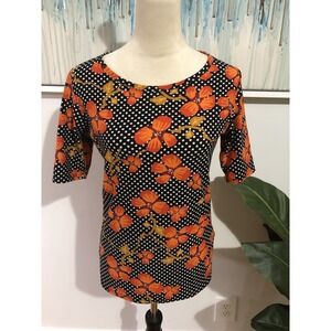 Lularoe Women's‎ Top Short Sleeve Floral Size S